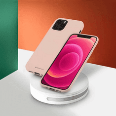 Goospery Soft Feeling silikonski ovitek za iPhone 15 Plus - bež