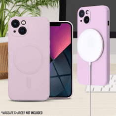 Onasi Silikonski ovitek MagSafe za iPhone 13 Pro - mat roza