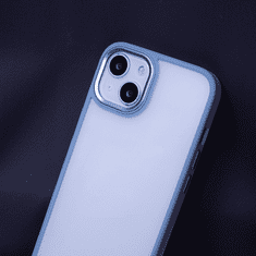 Onasi Satin silikonski ovitek za iPhone 7 / 8 / SE 2020 - prozorno moder