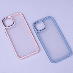Onasi Satin silikonski ovitek za iPhone 7 / 8 / SE 2020 - prozorno moder