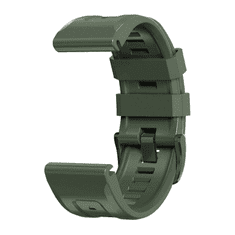 Onasi Silikonski pašček za uro 22 mm - Quick Fit - Fenix 5 / 6 / 6 Pro / 7 - vojaško zelen