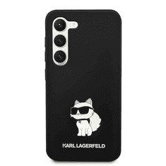 Karl Lagerfeld Originalen ovitek Samsung Galaxy S23 5G - IML NFT Choupette Body - črn silikonska zaščita - KLHCS23SSNCHBCK