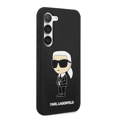 Karl Lagerfeld Originalen ovitek Samsung Galaxy S23 5G - IML NFT Karls Full Body - črn silikonska zaščita - KLHCS23SSNIKBCK