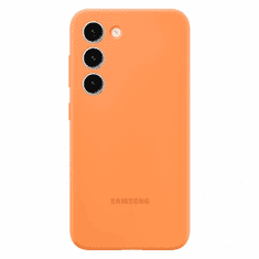 Samsung Original silikonski ovitek EF-PS911TOE za Galaxy S23 5G - oranžen