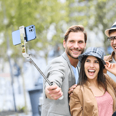 Borofone BY09 selfie tripod stojalo za snemanje in slikanje selfie posnetkov 75 cm - črn