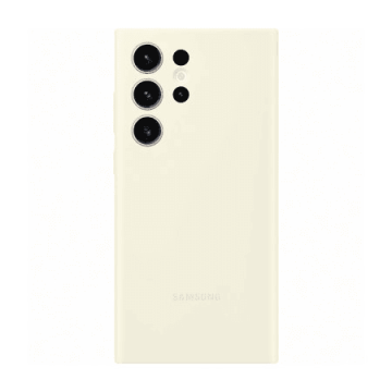 Samsung Original silikonski ovitek EF-PS918TUE za Galaxy S23 Ultra 5G - bel