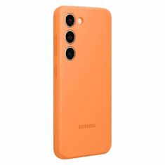 Samsung Original silikonski ovitek EF-PS911TOE za Galaxy S23 5G - oranžen