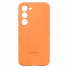 Samsung Original silikonski ovitek EF-PS911TOE za Galaxy S23 5G - oranžen