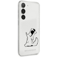 Karl Lagerfeld Originalen ovitek Samsung Galaxy S23 5G - Choupette Fun - prozoren - KLHCS23SSANKCPK