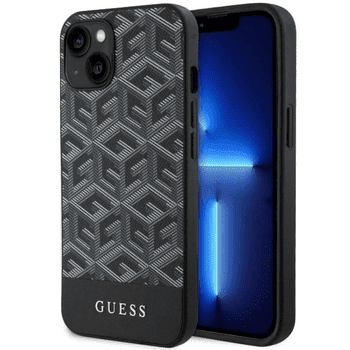 Guess Originalni ovitek G-Cube GUHMP14SHGCFSEW z Magsafe za iPhone 14 6.1 - črn