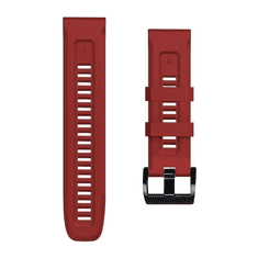 Onasi Silikonski pašček za uro 22 mm - Quick Fit - Fenix 5 / 6 / 6 Pro / 7 - rdeč