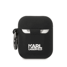Karl Lagerfeld AirPods 1 / Airpods 2 Case -Choupette - črna - KLA2RUNCHK