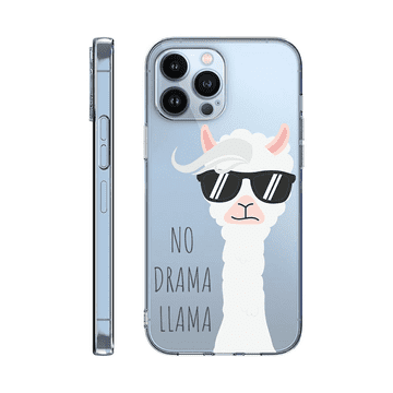 Onasi Clear Case No Drama LLama za iPhone 15 Plus - prozoren