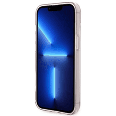 Karl Lagerfeld Originalen ovitek iPhone 14 Plus 6.7- Choupette Logo - prozorno roza ovitek - KLHCP14MCTTRI