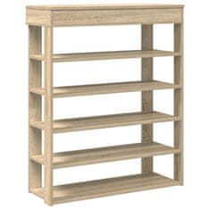 Vidaxl Regal za čevlje sonoma hrast 80x30x98 cm inženirski les