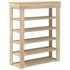 Vidaxl Regal za čevlje sonoma hrast 80x30x98 cm inženirski les