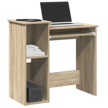 Vidaxl vidaXL Pisalna miza s policami, hrast sonoma, 84x40x78 cm