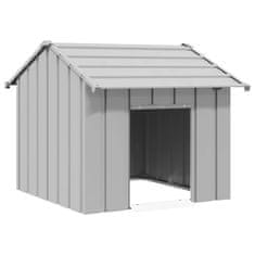 shumee vidaXL Pasja hiša s streho 85x107x81 cm Pocinkano jeklo