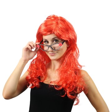 Rappa Rdeča lasulja za odrasle