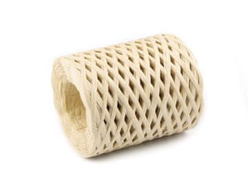Naravna rafija iz likre, za pletenje vrečk, širine 5-8 mm - (G27) krem