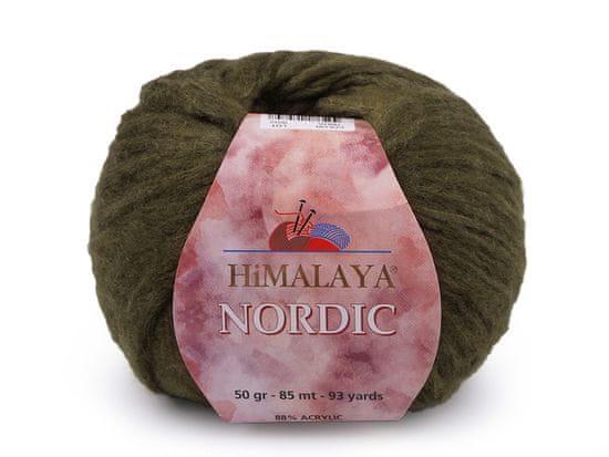 Himalaya Pletena preja Nordic 50 g - (76816) zelena khaki