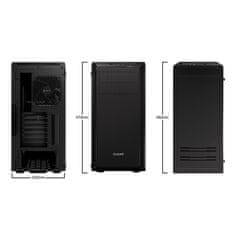 Be quiet! PURE BASE 600 (BGW21) midi-ATX okno črno ohišje