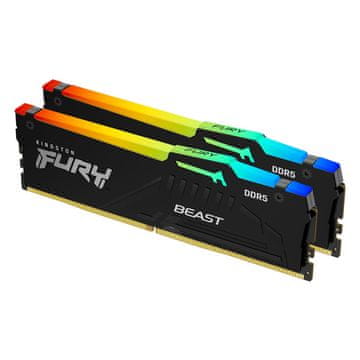 Kingston Fury Beast 32GB (2x16GB) 5600MT/s DDR5 CL40 XMP KF556C40BBAK2-32 RGB ram pomnilnik