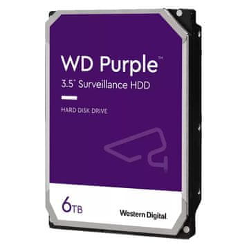 WD Purple 6TB Surveillance 3,5" SATA3 256MB 5400rpm WD64PURZ trdi disk