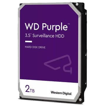 WD Purple 2TB 3,5" SATA3 64MB WD23PURZ trdi disk