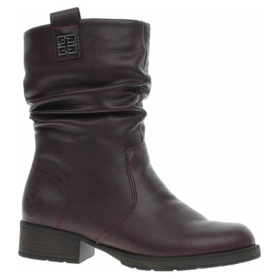 Rieker Škornji bordo rdeča Z958335