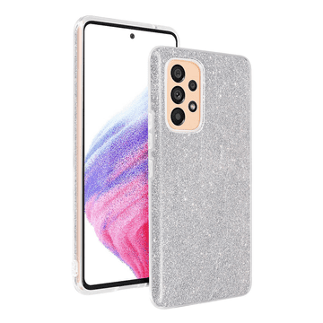 Onasi Silikonski ovitek z bleščicami Bling za Samsung Galaxy A56 - srebrna