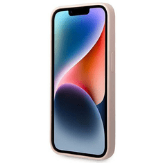 Karl Lagerfeld Originalen ovitek iPhone 14 Pro - Choupette Logo - roza silikonska zaščita - KLHCP14LSLCTPI