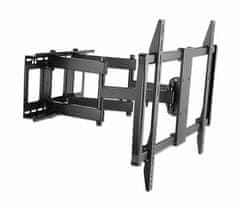 Manhattan stenski nosilec za TV, 152 - 254 cm, dvojna roka, črn (461221)