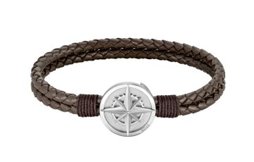 Hugo Boss Elegantna rjava usnjena zapestnica 1580497