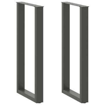 Vidaxl vidaXL Noge za klubsko mizico 2 kosa antracit 40 x (100-101) cm jeklo