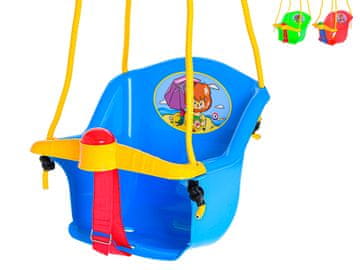 Teddies Otroška gugalnica, nosilnost 20 kg (različne barve) - mešanica barv (modra, rdeča, zelena)