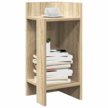 Vidaxl vidaXL Stranska mizica s polico sonoma hrast 25,5x27x60 cm