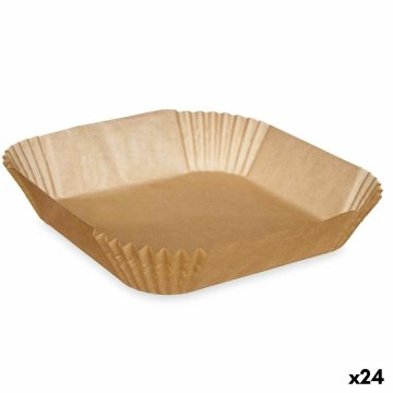Kinvara Papir za zračno cvrtnik 21 x 21 x 4 cm Set Pravokoten 20 Kosi (24 kosov)