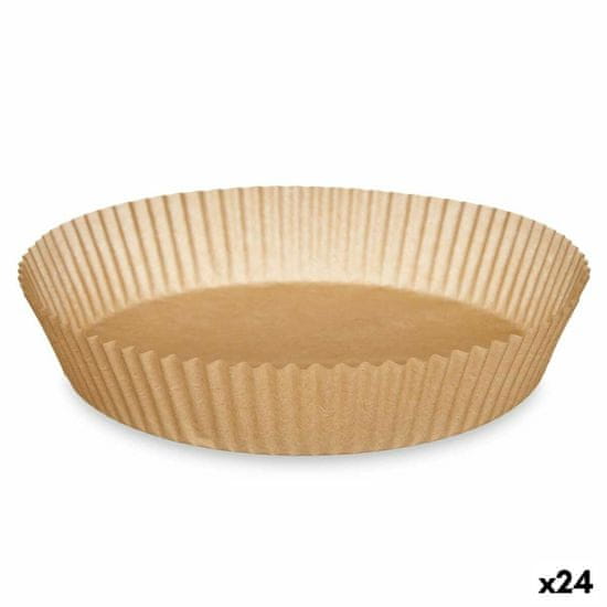Kinvara Papir za zračno cvrtnik 23,5 x 23,5 x 4 cm Set Krožen 20 Kosi (24 kosov)