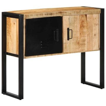 Vidaxl Console Cabinet 90x35x75 cm Masivni neobdelan les Mango