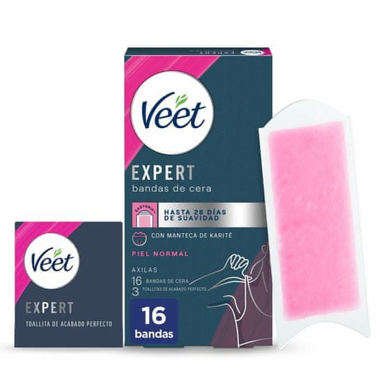 Veet Depilacijski trakovi za telo Veet Expert Pazduhe (16 kosov)