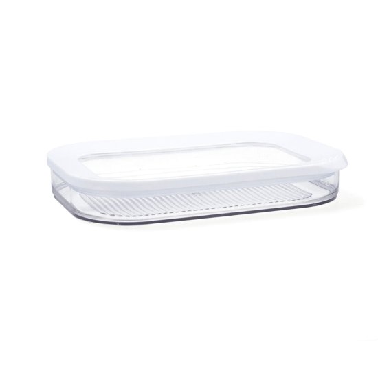 Quid Pravokotna Škatla za Malico s Pokrovom Quid Rico Prozorno Plastika 22 x 16 x 3,5 cm