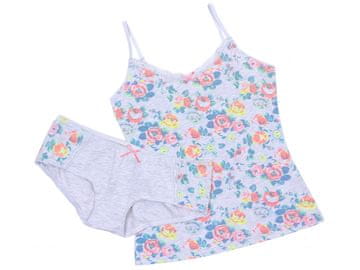 No Secret Siva pižama majica + cvetlični šortsi