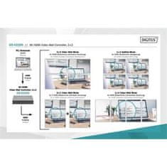 Digitus HDMI 2x2 Video Wall Processor podpira 4K@60Hz (4:4:4)
