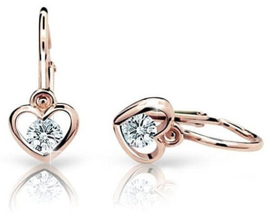 Cutie Jewellery Otroški uhani iz roza zlata C1943-10-X-4