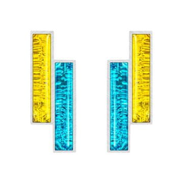 Preciosa Elegantni jekleni uhani Desire s češkim kristalom Preciosa 7424 70