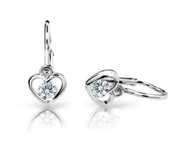 Cutie Jewellery Otroški uhani iz belega zlata C1943-10-X-2