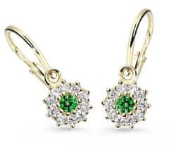 Cutie Jewellery Zlati otroški uhani C2749-10-X-1 (Barva červená)