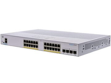 Cisco CBS250 Smart 24-portni GE, Full PoE, 4x1G SFP - REFRESH