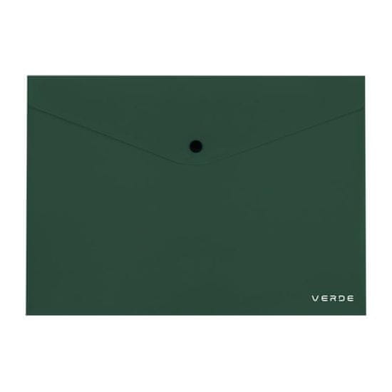 A4 VERDE beležnica z gumbom zelene barve